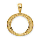17 mm 14k Yellow Gold coin bezel for 16.5 mm Coin — additional image