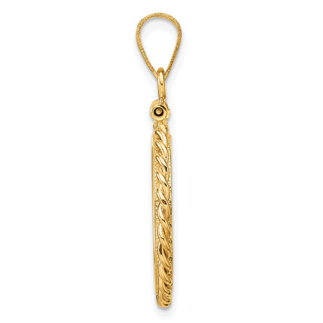 17 mm 14k Yellow Gold coin bezel for 16.5 mm Coin — alternate view