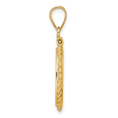 17 mm 14k Yellow Gold coin bezel for 16.5 mm Coin — alternate view