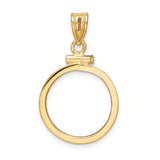 17 mm 14k Yellow Gold coin bezel for 16.5 mm Coin — additional image