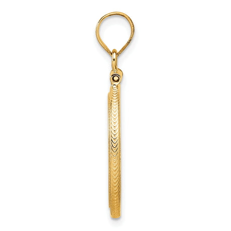 17 mm 14k Yellow Gold coin bezel for 16.5 mm Coin — alternate view