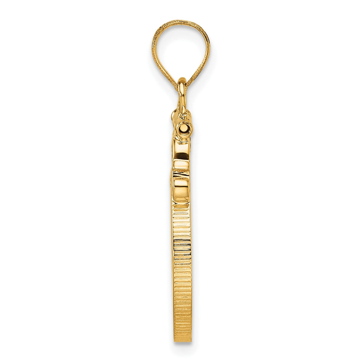 17 mm 14k Yellow Gold coin bezel for 16.5 mm Coin — alternate view