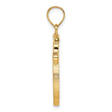 17 mm 14k Yellow Gold coin bezel for 16.5 mm Coin — alternate view