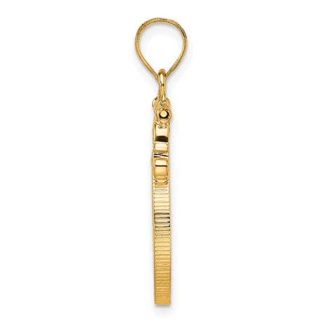 17 mm 14k Yellow Gold coin bezel for 16.5 mm Coin — alternate view