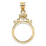 17 mm 14k Yellow Gold coin bezel for 16.5 mm Coin — additional image