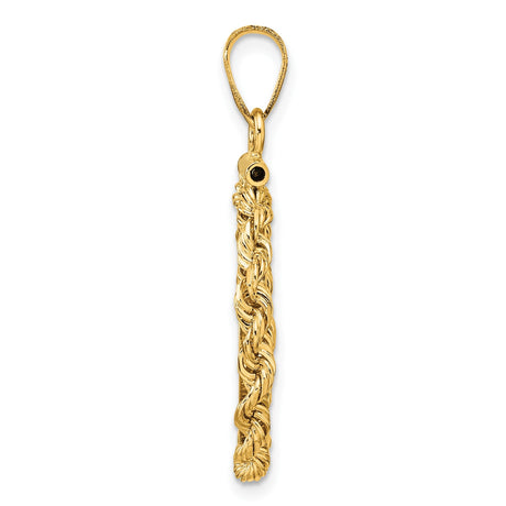 17 mm 14k Yellow Gold coin bezel for 16.5 mm Coin — alternate view