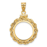 17 mm 14k Yellow Gold coin bezel for 16.5 mm Coin — additional image