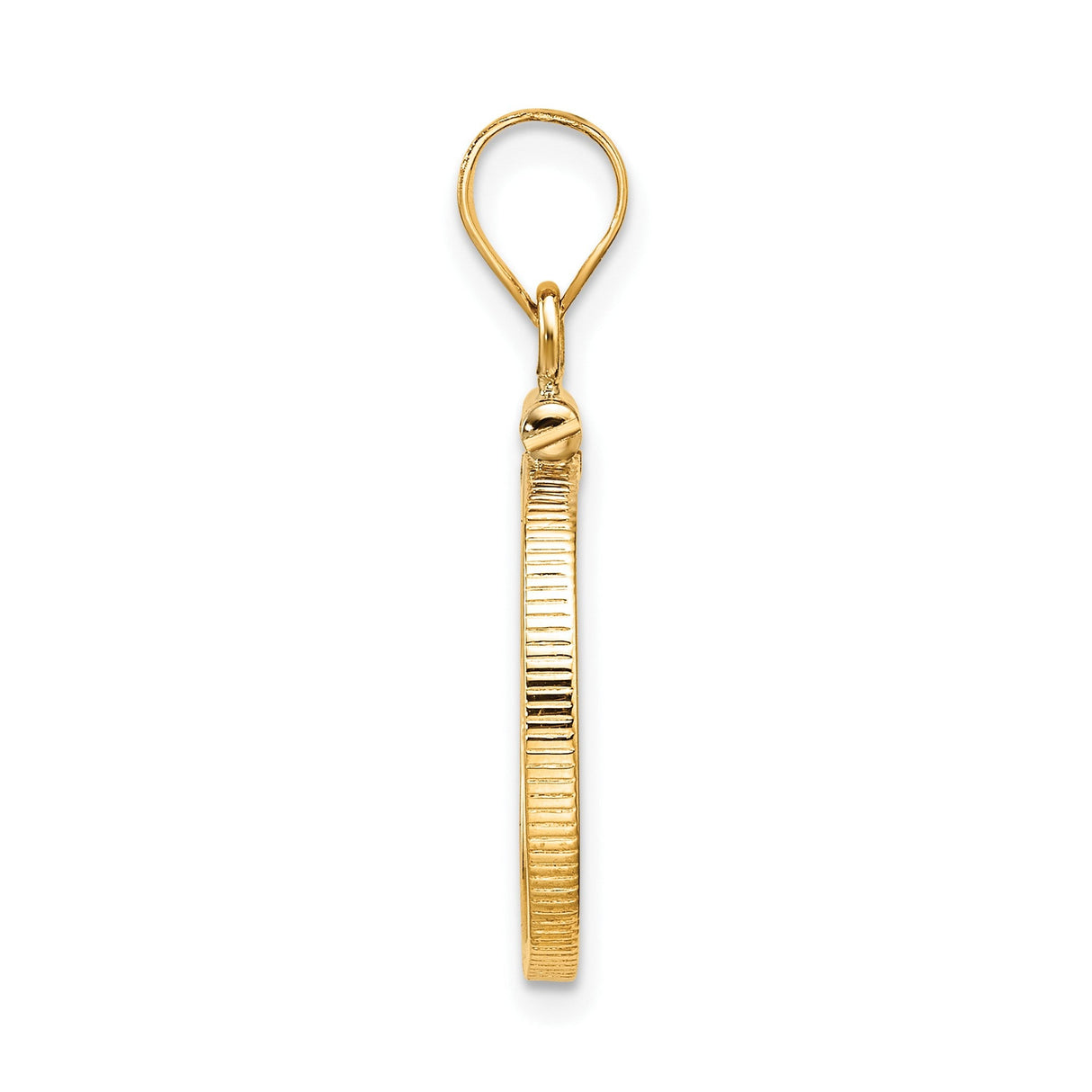 17 mm 14k Yellow Gold coin bezel for 16.5 mm Coin — alternate view