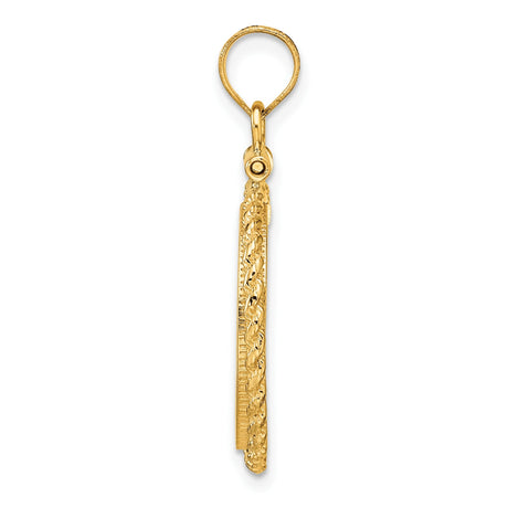 17 mm 14k Yellow Gold coin bezel for 16.5 mm Coin — alternate view