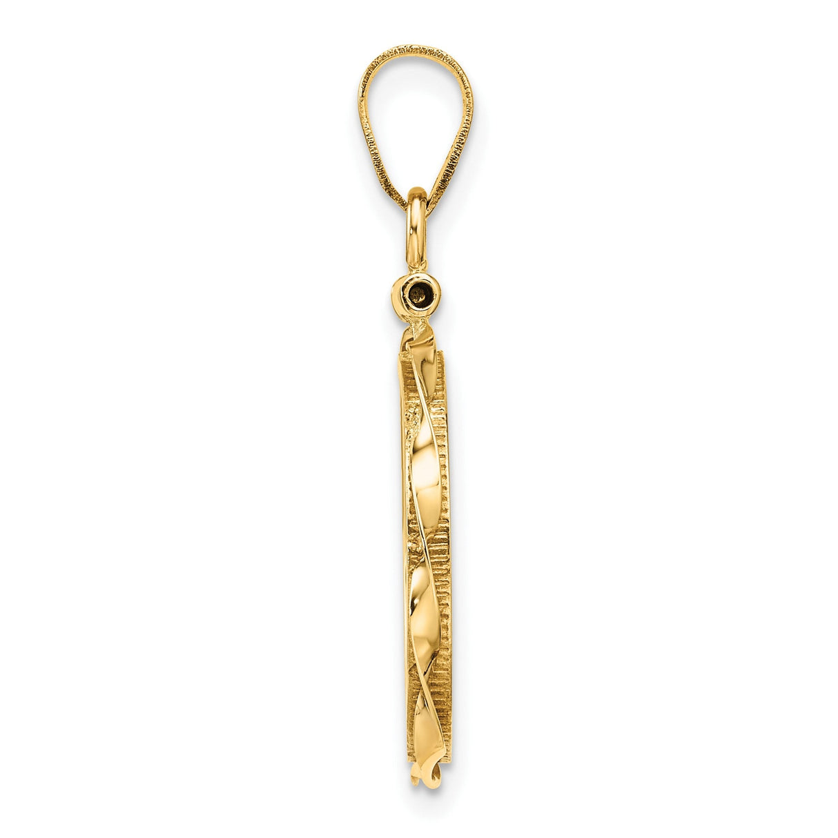17 mm 10k Yellow Gold coin bezel for 16.5 mm Coin — alternate view