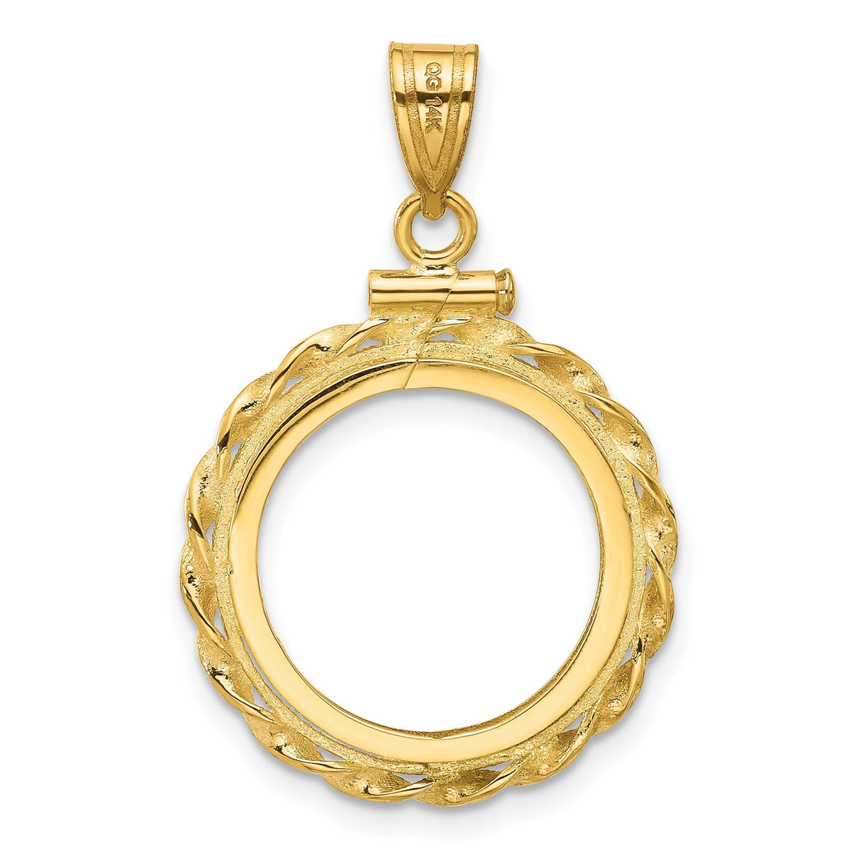 17 mm 10k Yellow Gold coin bezel for 16.5 mm Coin — additional image