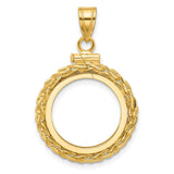 17 mm 14k Yellow Gold coin bezel for 16.5 mm Coin — additional image