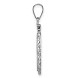 17 mm 14k White Gold coin bezel for 16.5 mm Coin — alternate view