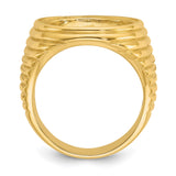 17 mm 14k Yellow Gold coin bezel for 16.5 mm Coin — alternate view