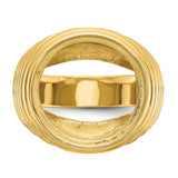 17 mm 14k Yellow Gold coin bezel for 16.5 mm Coin — additional image