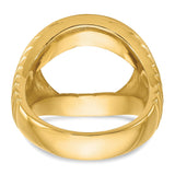 17 mm 14k Yellow Gold coin bezel for 16.5 mm Coin — additional image
