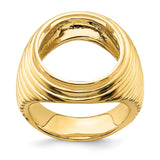 17 mm 14k Yellow Gold coin bezel for 16.5 mm Coin — additional image