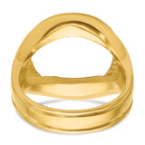 17 mm 14k Yellow Gold coin bezel for 16.5 mm Coin — additional image