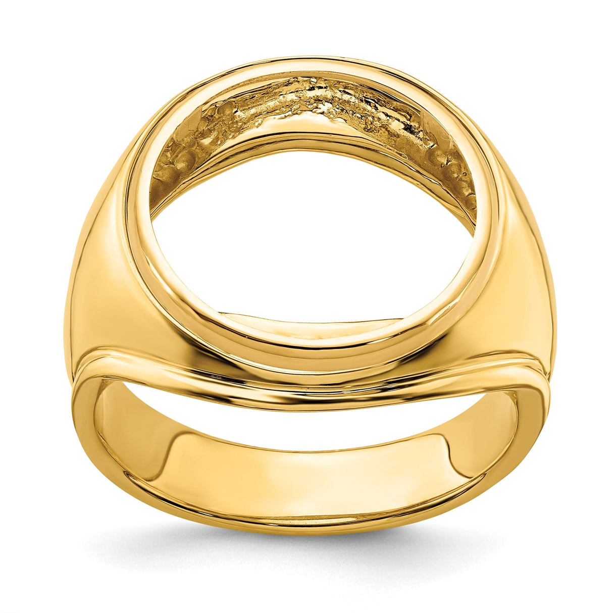17 mm 14k Yellow Gold coin bezel for 16.5 mm Coin — additional image