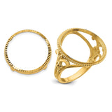 17 mm 14k Yellow Gold coin bezel for 16.5 mm Coin — additional image