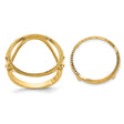 17 mm 14k Yellow Gold coin bezel for 16.5 mm Coin