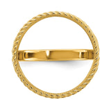 17 mm 14k Yellow Gold coin bezel for 16.5 mm Coin — additional image