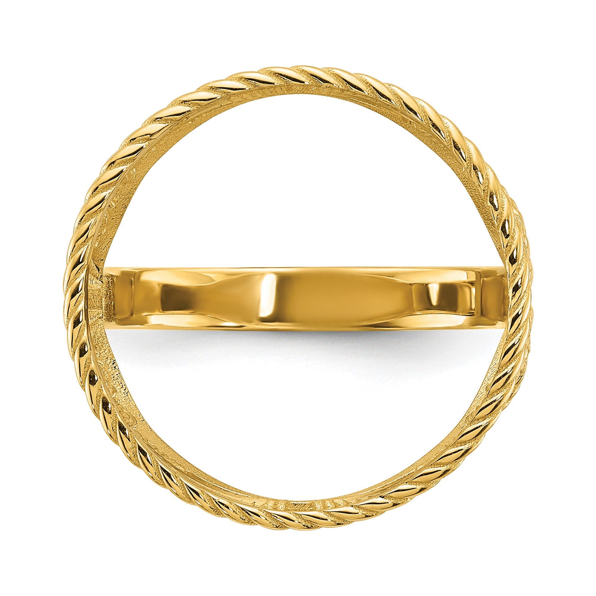 17 mm 14k Yellow Gold coin bezel for 16.5 mm Coin — additional image