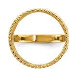 17 mm 14k Yellow Gold coin bezel for 16.5 mm Coin — additional image