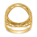 17 mm 14k Yellow Gold coin bezel for 16.5 mm Coin — additional image