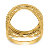17 mm 14k Yellow Gold coin bezel for 16.5 mm Coin — additional image