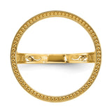 17 mm 14k Yellow Gold coin bezel for 16.5 mm Coin — additional image