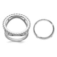 17 mm 14k White Gold coin bezel for 16.5 mm Coin