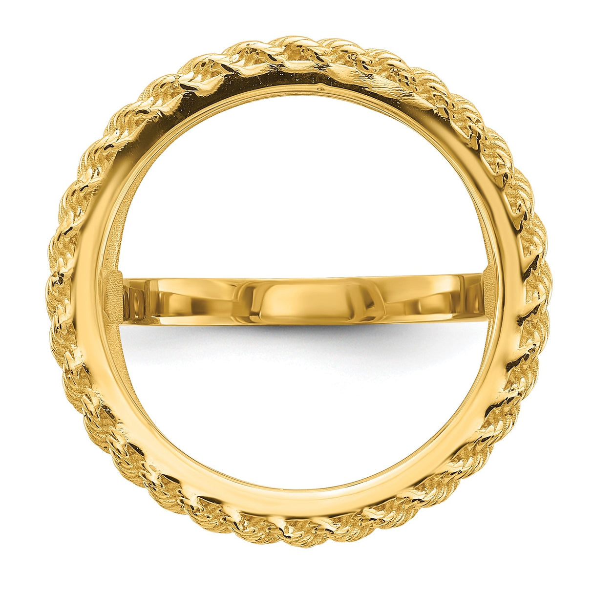 17 mm 14k Yellow Gold coin bezel for 16.5 mm Coin — additional image