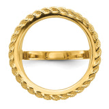 17 mm 14k Yellow Gold coin bezel for 16.5 mm Coin — additional image