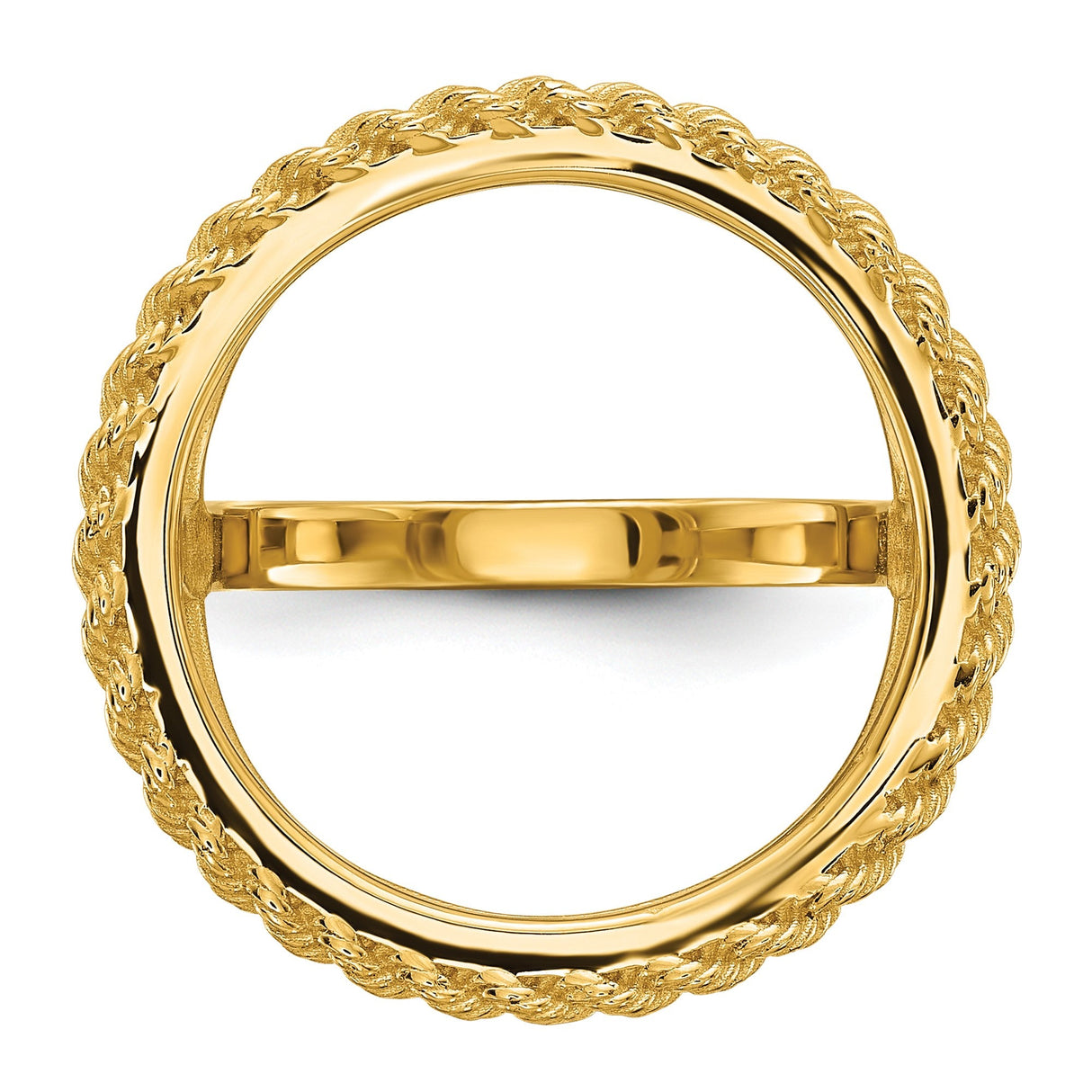 17 mm 14k Yellow Gold coin bezel for 16.5 mm Coin — additional image