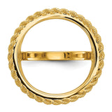 17 mm 14k Yellow Gold coin bezel for 16.5 mm Coin — additional image