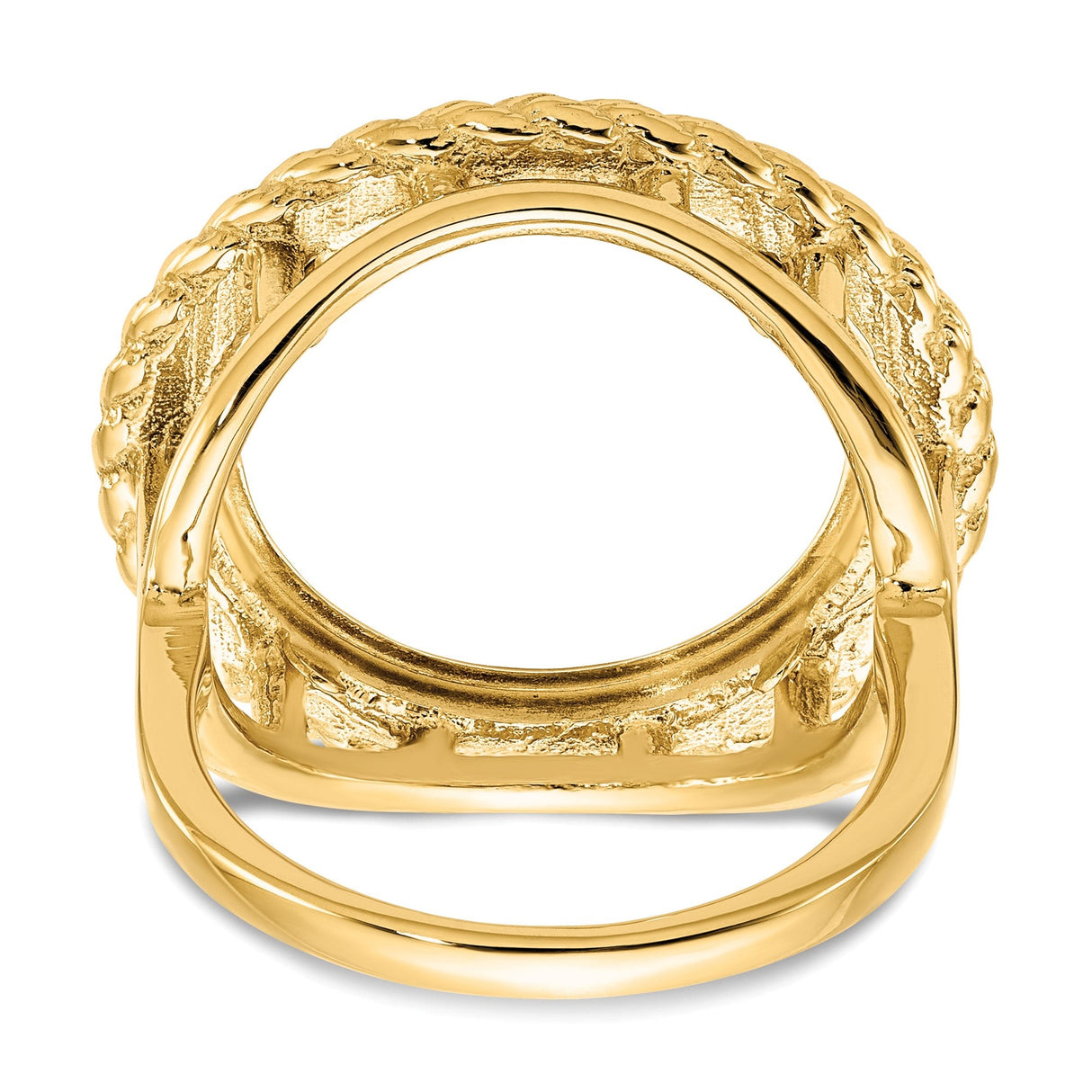 17 mm 14k Yellow Gold coin bezel for 16.5 mm Coin — additional image