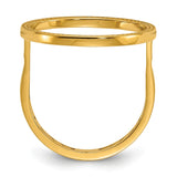17 mm 14k Yellow Gold coin bezel for 16.5 mm Coin — additional image