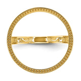 17 mm 14k Yellow Gold coin bezel for 16.5 mm Coin — additional image