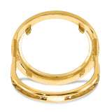 17 mm 14k Yellow Gold coin bezel for 16.5 mm Coin — additional image