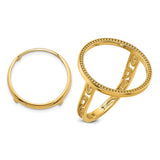 17 mm 14k Yellow Gold coin bezel for 16.5 mm Coin — additional image