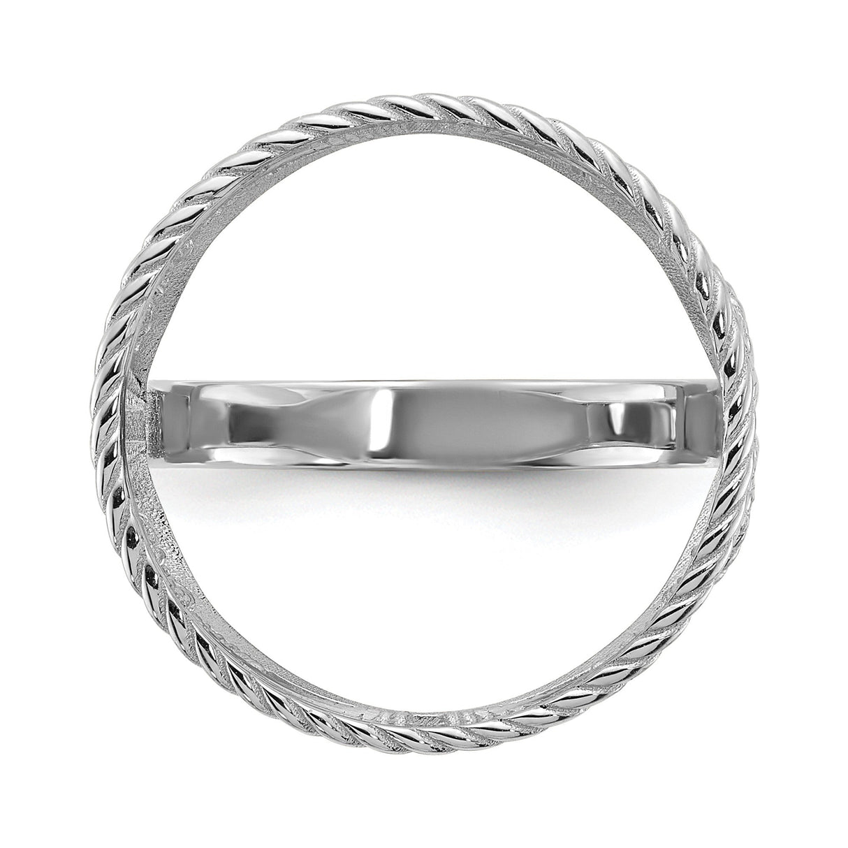 17 mm 14k White Gold coin bezel for 16.5 mm Coin — additional image