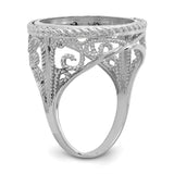 17 mm 14k White Gold coin bezel for 16.5 mm Coin — additional image