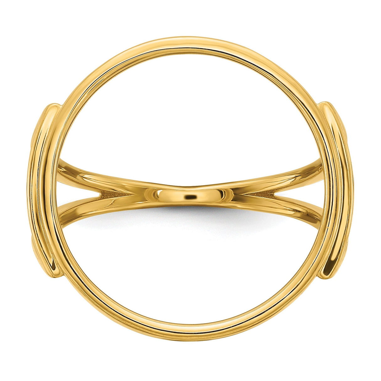 17 mm 14k Yellow Gold coin bezel for 16.5 mm Coin — additional image