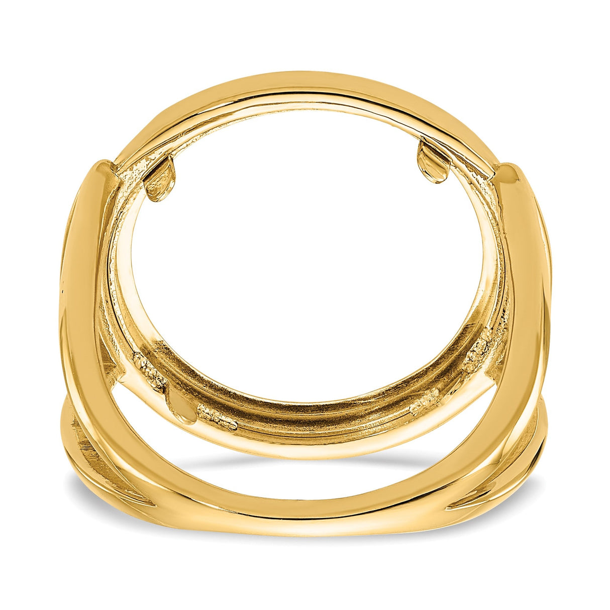 17 mm 14k Yellow Gold coin bezel for 16.5 mm Coin — additional image
