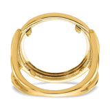 17 mm 14k Yellow Gold coin bezel for 16.5 mm Coin — additional image