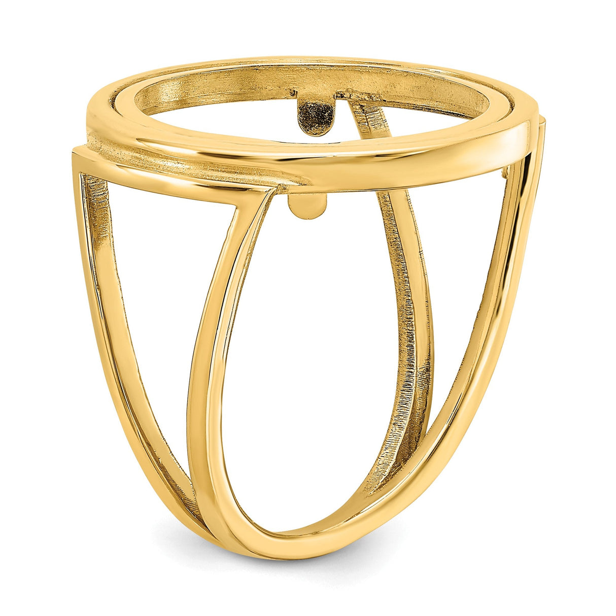 17 mm 14k Yellow Gold coin bezel for 16.5 mm Coin — additional image