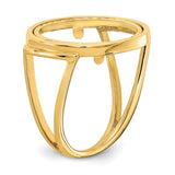 17 mm 14k Yellow Gold coin bezel for 16.5 mm Coin — additional image
