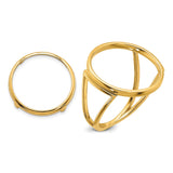 17 mm 14k Yellow Gold coin bezel for 16.5 mm Coin — additional image