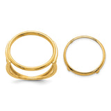 17 mm 14k Yellow Gold coin bezel for 16.5 mm Coin